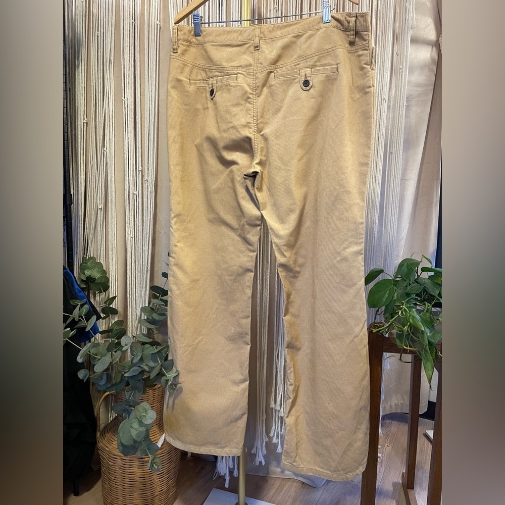 NWT Tommy Hilfiger corduroy pants High Rise wide leg Tan Khaki size 16 - Picture 9 of 12